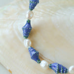 Handmade Ceramic Conch Freshwater Pearl Necklace - floysun