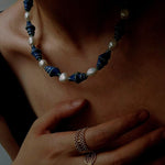 Handmade Ceramic Conch Freshwater Pearl Necklace - floysun
