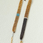 Handmade Mesh Chain Bracelet with Natural Pearl & Blue Natural Stone - floysun