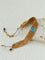 Handmade Mesh Chain Bracelet with Natural Pearl & Blue Natural Stone - floysun
