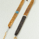 Handmade Mesh Chain Bracelet with Natural Pearl & Blue Natural Stone - floysun