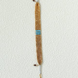 Handmade Mesh Chain Bracelet with Natural Pearl & Blue Natural Stone - floysun