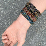 Handmade Multi Natural Gemstone Beaded Woven Bracelet - floysun
