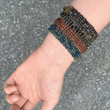 Handmade Multi Natural Gemstone Beaded Woven Bracelet - floysun