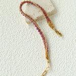 Handmade Multi Natural Gemstone Beaded Woven Bracelet - floysun