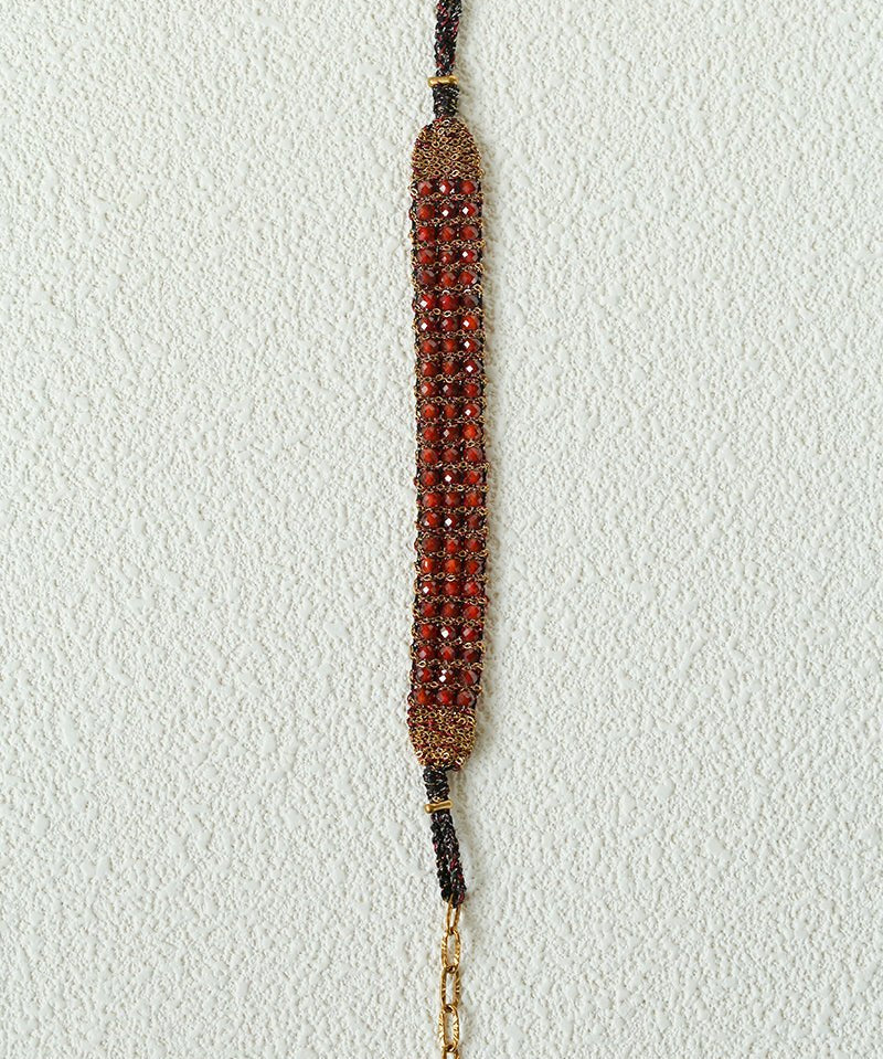 Handmade Multi Natural Gemstone Beaded Woven Bracelet - floysun