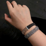 Handmade Multi Natural Gemstone Beaded Woven Bracelet - floysun