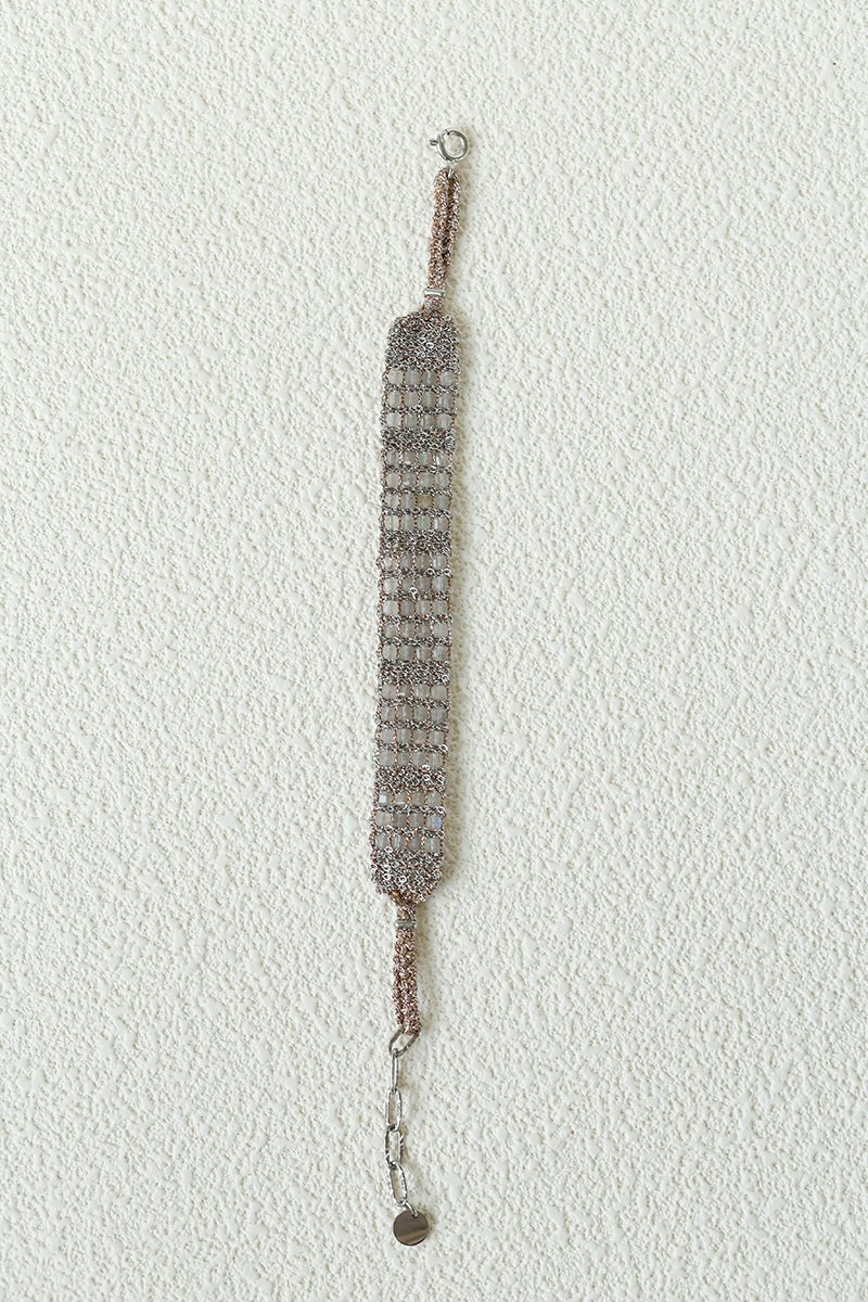 Handmade Multi Natural Gemstone Beaded Woven Bracelet - floysun