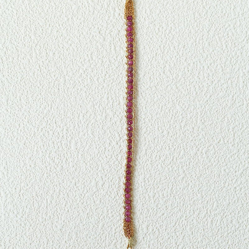 Handmade Multi Natural Gemstone Beaded Woven Bracelet - floysun