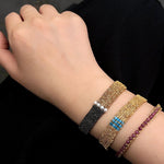 Handmade Multi Natural Gemstone Beaded Woven Bracelet - floysun