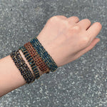 Handmade Multi Natural Gemstone Beaded Woven Bracelet - floysun