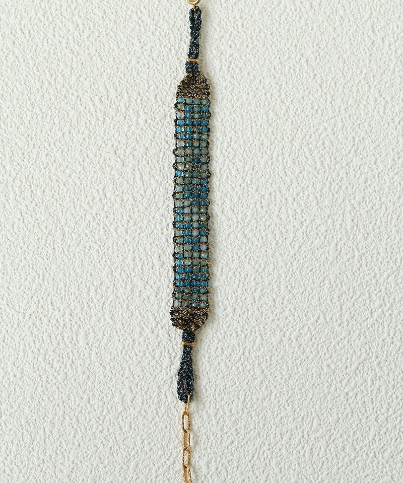 Handmade Multi Natural Gemstone Beaded Woven Bracelet - floysun