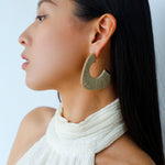 Handwoven Leather Half - Hoop Earrings - floysun