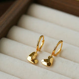Heart Charm Hoop Earrings - floysun