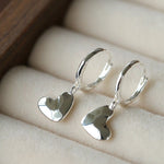 Heart Charm Hoop Earrings - floysun