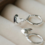 Heart Charm Hoop Earrings - floysun