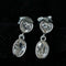 Heart & Oval Cubic Zirconia Dangle Stud Earrings - floysun