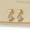 Heart & Oval Cubic Zirconia Drop Earrings - floysun