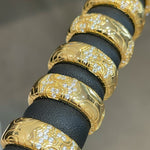 Heavyweight Geometric Mosaic Pavé Band Ring - floysun