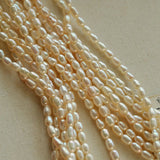 Hepburn Style Multi - Layer Rice Pearl Wrap Necklace - floysun