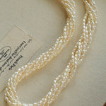 Hepburn Style Multi - Layer Rice Pearl Wrap Necklace - floysun