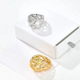 High - Polish N - Shaped Designer Ring - floysun