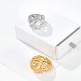 High - Polish N - Shaped Designer Ring - floysun