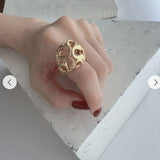 High - Polish N - Shaped Designer Ring - floysun