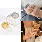 High - Polish N - Shaped Designer Ring - floysun