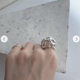High - Polish N - Shaped Designer Ring - floysun
