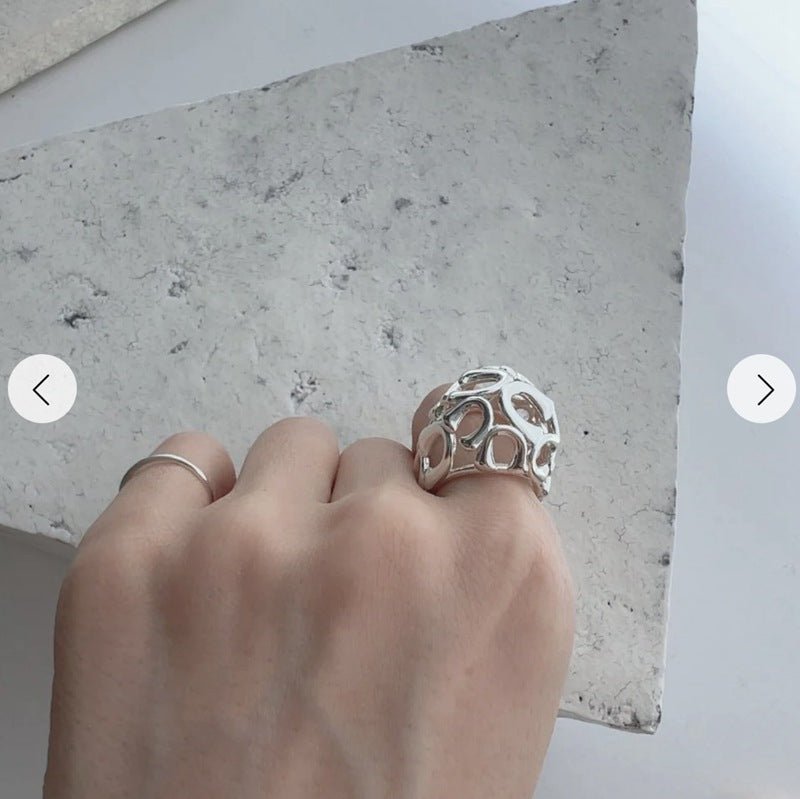 High - Polish N - Shaped Designer Ring - floysun