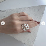 High - Polish N - Shaped Designer Ring - floysun