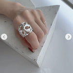 High - Polish N - Shaped Designer Ring - floysun