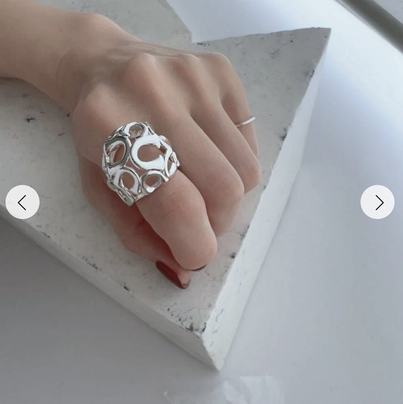High - Polish N - Shaped Designer Ring - floysun