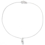High-Polish Sculptural Teardrop Pendant Necklace - floysun