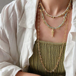 Hollow Clover Long Necklace - floysun