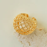 Hollow Mesh Orb Ring - floysun