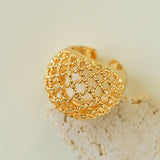 Hollow Mesh Orb Ring - floysun