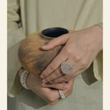 Hollow Mesh Orb Ring - floysun