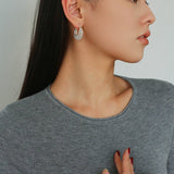 Hollow Mesh Orb Stud Earrings - floysun