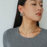 Hollow Mesh Orb Stud Earrings - floysun