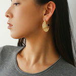 Hollow Woven Geometric Earrings - floysun