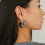 Hollow Woven Geometric Earrings - floysun