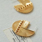 Hollow Woven Geometric Earrings - floysun