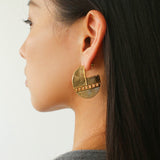 Hollow Woven Geometric Earrings - floysun