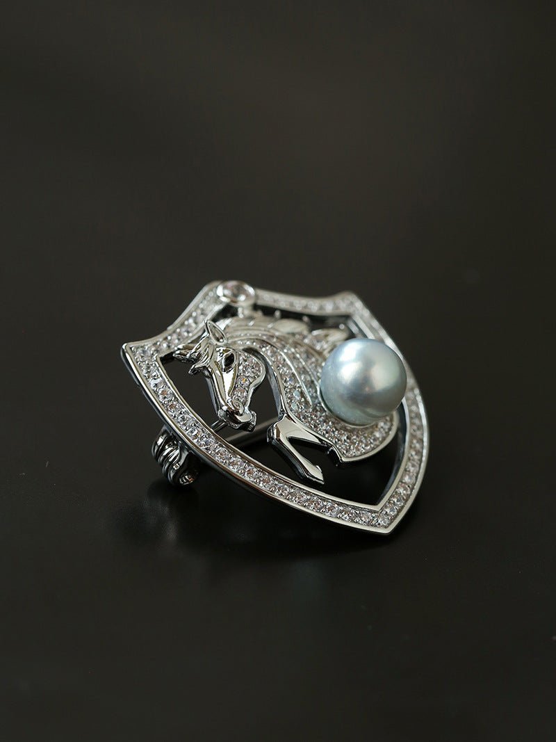 Horse Head Pearl Brooch - floysun
