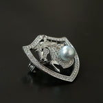 Horse Head Pearl Brooch - floysun