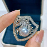 Horse Head Pearl Brooch - floysun