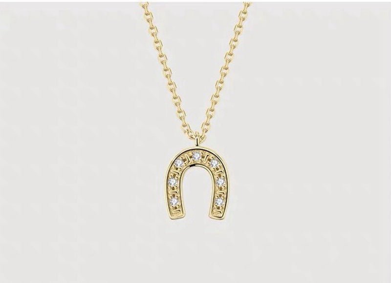 Horseshoe Lucky CZ Necklace - floysun