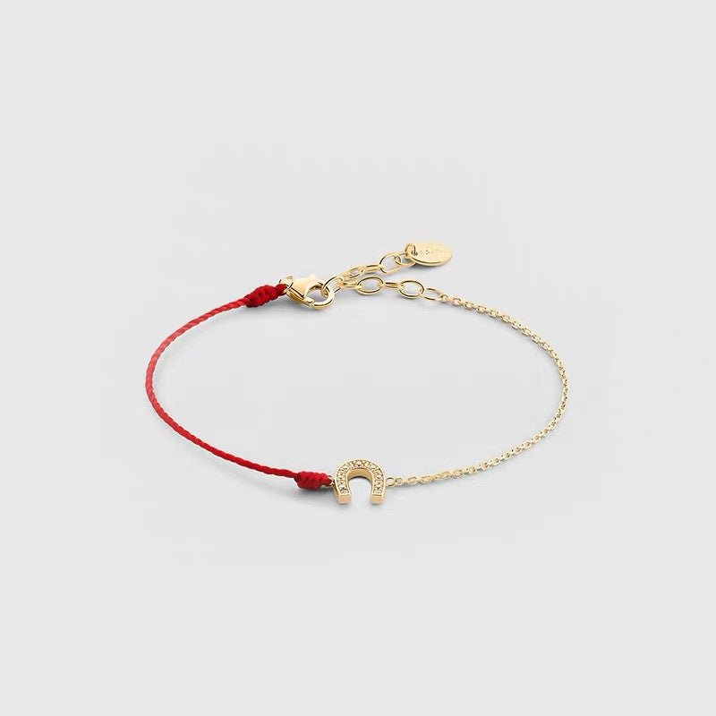 Horseshoe Red String Lucky Bracelet - floysun